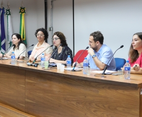 Conferência com o professor francês, Christian Laval. 17/10/2025. Foto: Beto Monteiro/Ascom UnB